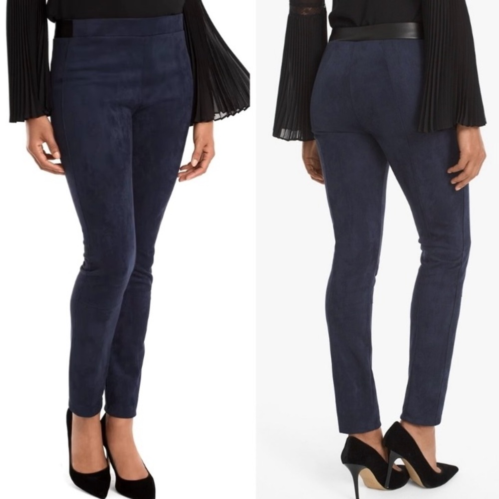 White House Black Market Ultra Suede Legging NWT Navy